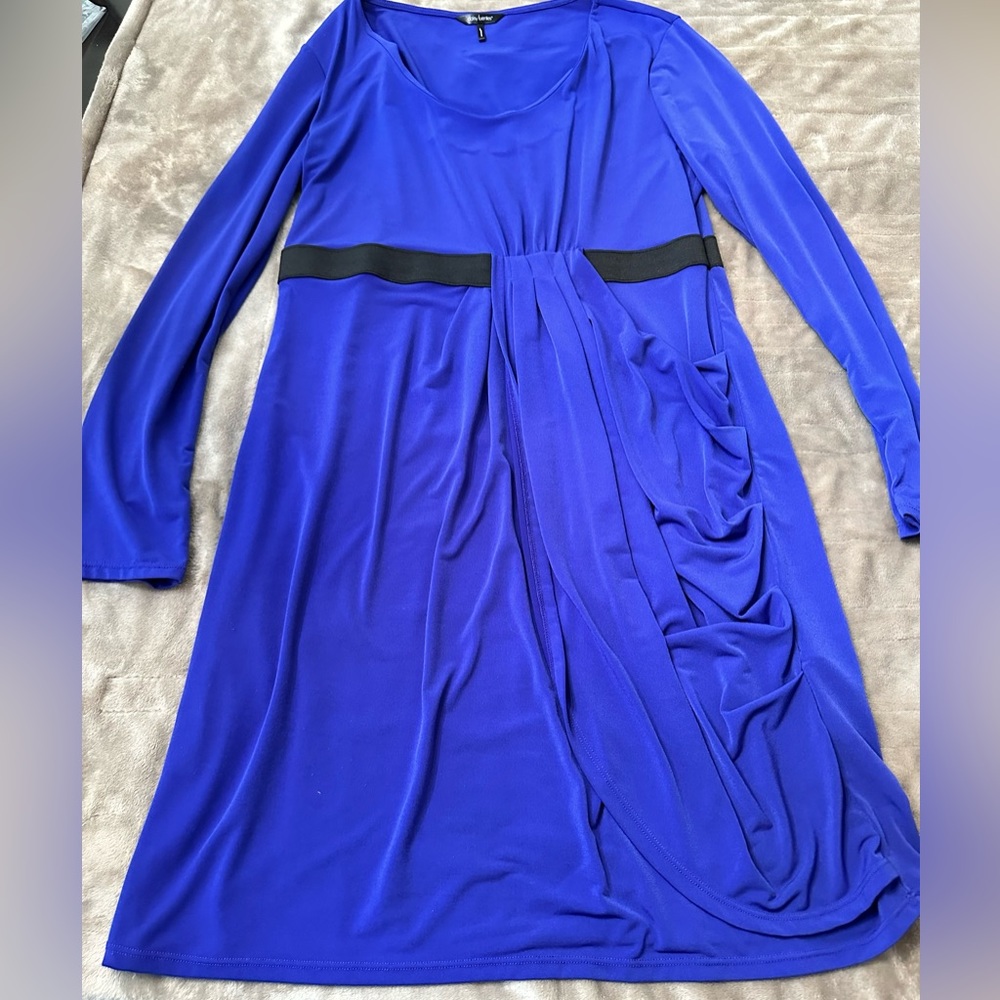 Purple long sleeved Daisy Fuentes dress, size Large